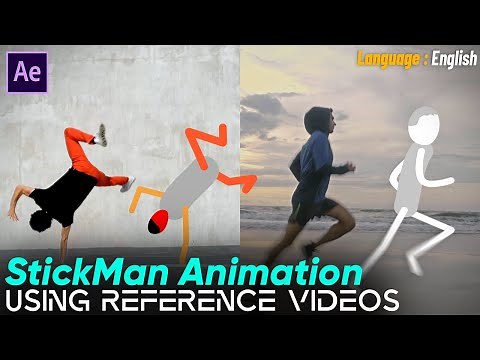 StickMan Animation Using Reference Videos - 100% After Effects Tutorial - Fast & Dynamic Animation