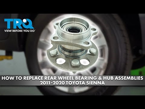 How to Replace Rear Wheel Bearing & Hub Assemblies 2011-2020 Toyota Sienna