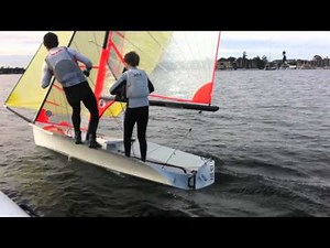 29er No rudder sailing with Dave O'Connor