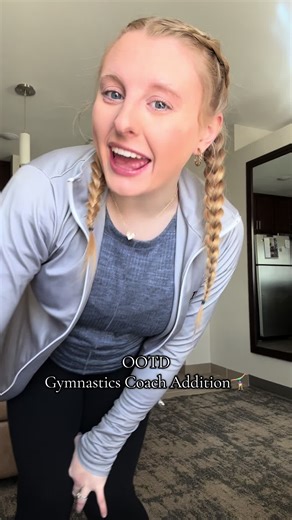lil meet day OOTD🤍🤸🏼‍♀️ #gymnastics #coach #meetday #gymnast #gymnasticstiktok