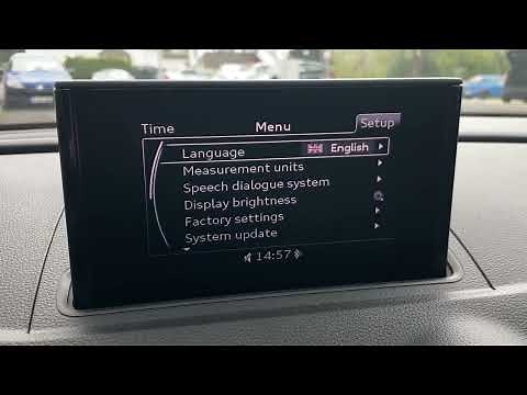 How to Reset MMI (clear settings and functions to factory settings) Audi A3/S3 Sportback DIY