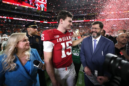 Fernando Mendoza takes a shot at Miami after national championship win while coach Curt Cignetti finally smiles