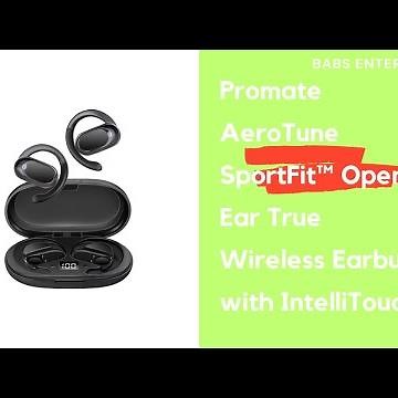Promate AeroTuneSportFit Open Ear True Wireless Earbuds with IntelliTouch #promate
