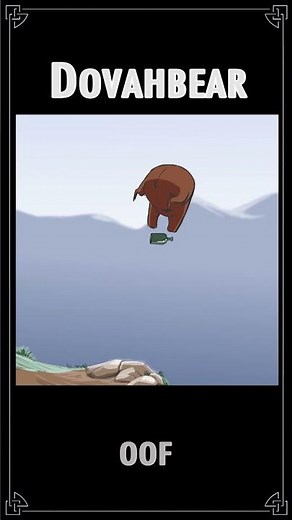 Dovahbear having a bad day #animatedmovie #cartoon #funny #dovahbear #skyrim #animation