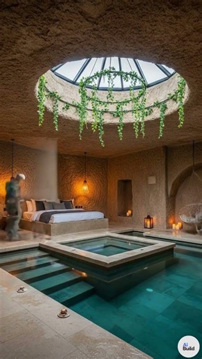 Luxury Cave Bedroom Design | Dream Room With Indoor Water Pool