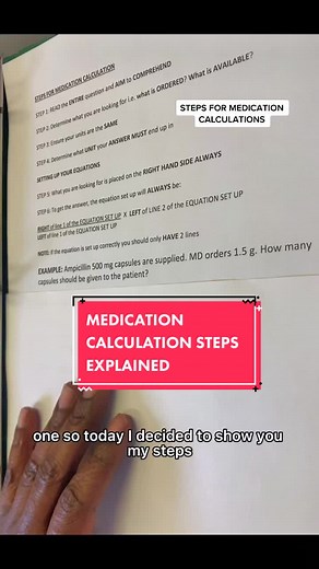 Medication Calculation Steps Explained for Nursing Students