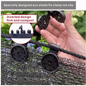 Garden Shade Clips Shade Cloth Heavy Duty Clip Sun Shade Retaining Clip for Plastic Netting Cover Lock Patio Fabric Net Tarp Clamp(100pcs)