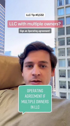 Your LLC should have an operating agreement to maximize the benefits and protections (particularly if there are multiple owners) #llctipsandtricks #llcstartuptips #llcforbeginners #howtostartllc #llcstartup #llchacks #llcguide #startllc #llcstepbystep #freellc #llcregistration #llc #llcexplained #llcrequirements #formingllc #llchacks #cheapllc #llchowtostart #businesstips #operatingagreement #llcformation #llcformalities #llcoperatingagreement #multimemberllc #partnershipagreement #partnershipag
