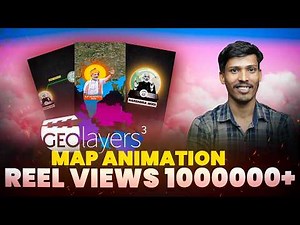 Create Map Animation for Viral Reel 2025 | Map Animation using Geolayers 3
