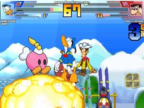 MUGEN battle #8203: Team Donald Duck vs Team Fred Flintstone