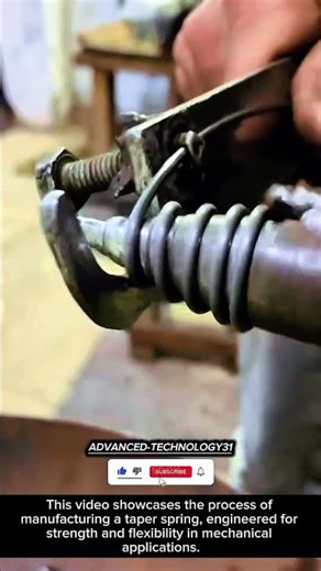 Taper Spring Manufacturing: Precision Forming in Action !! #shorts #innovation #tool