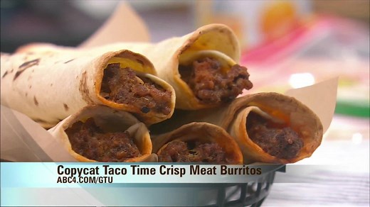 Copycat Taco Time Crisp Meat Burritos