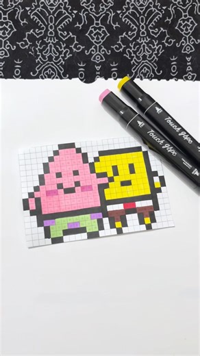 Pixelart SpongeBob#spongebob #pixel #pixelart #pixelartideas