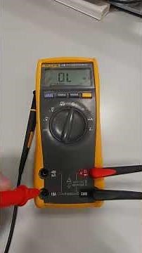 MULTIMETRO FLUKE 175 COMPROBACION DE LOS 2 FUSIBLES DE PROTECCION INTERNA (Según indica el manual.