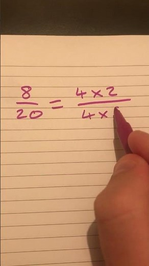 Writing a fraction in its simplest form using equivalent fractions