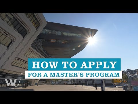How To Apply For an English-taught Master´s Program at WU Vienna.