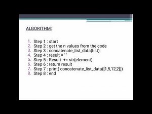 WRITE A PYTHON PROGRAM TO CONCATENATE ALL ELEMENTS IN A LIST INTO A STRING AND RETURN IT
