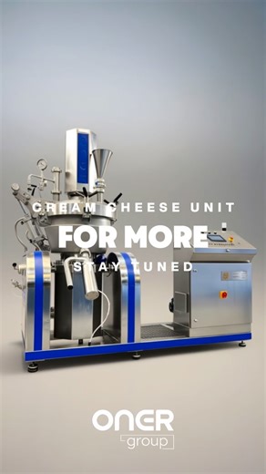 ONER Group on Instagram: "Cream Cheese Unit Hygiene, stability, and continuity in a single system. Our unit is designed for industrial production, ensuring homogeneous texture, high quality, and full process control in cream cheese manufacturing. #CreamCheeseUnit #DairyProcessing #FoodProcessingMachinery #HygienicDesign #ProcessControl IndustrialDairy CheeseProduction FoodTech DairyTechnology Krem Peynir Ünitesi Hijyen, stabilite ve süreklilik tek sistemde. Krem peynir üretiminde homojen yapı, y