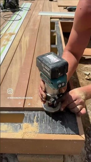 Installing this beautiful Yellow Balau deck #hardwood #decking #landscaping #yellowbalau