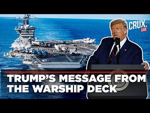 LIVE | President Trump Addresses US Troops Aboard Warship USS George Washington Docked in Japan