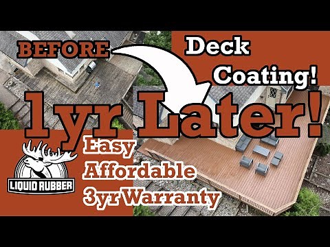 ✅ 1yr Update: Best Coating For Old Wood Decks: Liquid Rubber Deck Coating Polyurethane