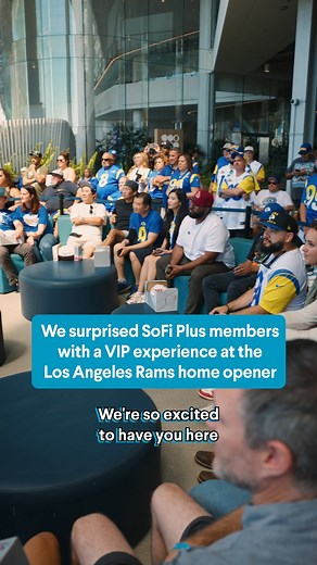 6.1K views · 38 reactions | Now that’s how you kick off a season! Do you want exclusive @rams SoFi Plus Experiences* while at @sofistadium? First thing you need to do is become SoFi Plus member! Sign up at link in bio. | SoFi | Facebook