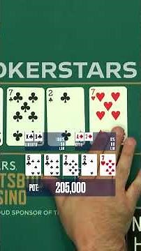 UNREAL DECISION #flush #WSOP