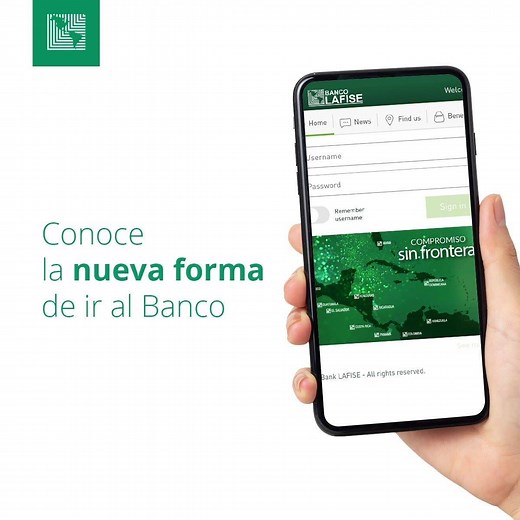 Con Bancanet podrás consultar, transferir y pagar desde tu cuenta tus tarjetas de crédito. �¿Aún no tienes tu usuario? Accede a https://www.lafise.com/bancanet/Bancanet.html y podrás autosugestionar tu usuario y contraseña sin salir de casa. | Banco LAFISE (DO)