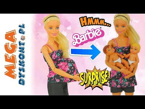 Barbie w ciąży 💏 Trojaczki i rodzinka Barbie 🤰 bajka po polsku