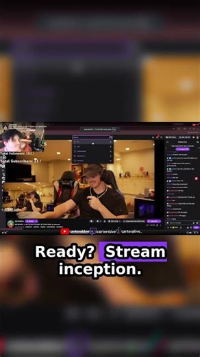 It's stream inception | #carterslive on #Twitch #funny #collab #twitchstreamer