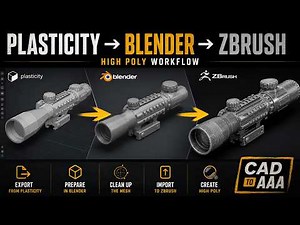 From CAD to AAA: Exporting a Model to Blender and ZBrush Part: 2