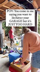 Garage TOO SCARY? 😱 The garage (or basement, or attic!) is so important to keep free of clutter but for most folks the thought of cleaning it out is just too intimidating 😩 There are stacks of boxes, spider-web-laced bins (full of what, it’s not clear) ancient gardening equipment, piles of abandoned tools and not much room to park 1 car, let alone 2!! Everyone hates decluttering their garage, which is why I created The Garage Guide 🤩 If you’re ready to finally get your storage space in order 