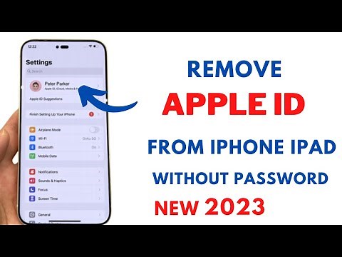 How To Sign Out Apple ID Without Password iPhone And iPad 2023 !! Remove Apple ID