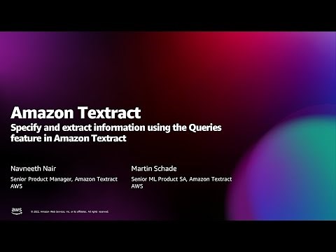Extract specific information from documents using Queries from Amazon Textract - AWS