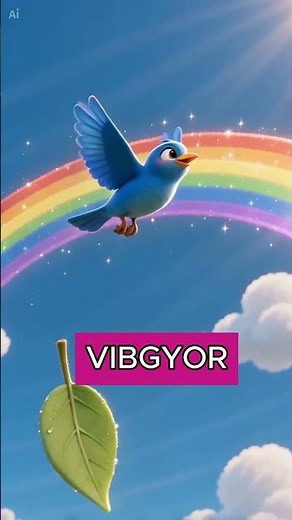 🌈 7 Colors of the Rainbow for Kids | Fun Science Facts | Learn ROYGBIV! ✨ #shorts