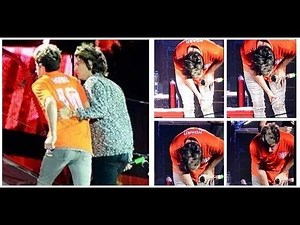 Niall hurt his knee - Amsterdam 2014