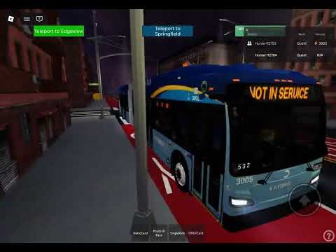 Mta bus not in service #3005 to edgeview depot buses on roblox