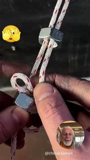 The Nut Knot That Never Slips #rope #tutorial #satisfying
