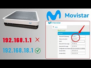 Change the IP address of the Movistar Router