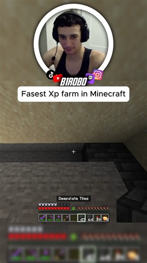 Robo on Instagram: "The fastest XP farm in Minecraft #reels #minecraft #funny #viral #twitchclips"