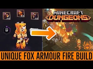 MINECRAFT DUNGEONS FOX ARMOR BUILD! Minecraft Dungeons Build!