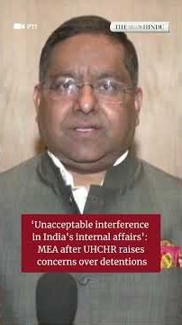 ‘Unacceptable interference in internal affairs’: MEA after UHCHR raises concerns over detentions