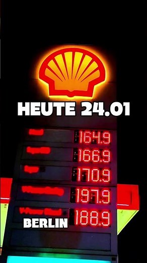 BENZINPREISE BERLIN HEUTE SAMSTAG 24.01.2026 so viel kostet Benzin. Frisch von der Tankstelle.#