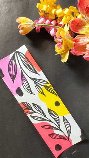 Aesthetic Leaf Painting | Abstract Mini Art #viralshorts #shortsvideo #trendingshorts
