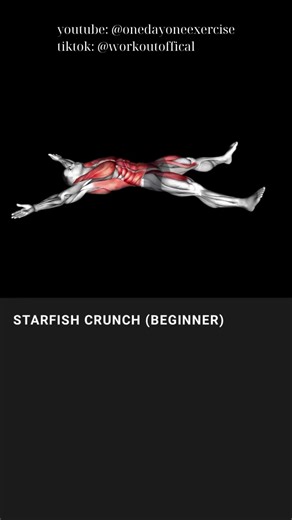 Starfish Crunch: Effective Home Cardio Workout