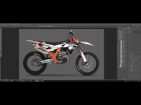 KTM 125-450 2025 MOCKUPS PSD – 1-Click Smart Object Customization