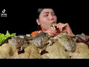 Mukbang kodok eating frog so yummi from tiktok irich.65