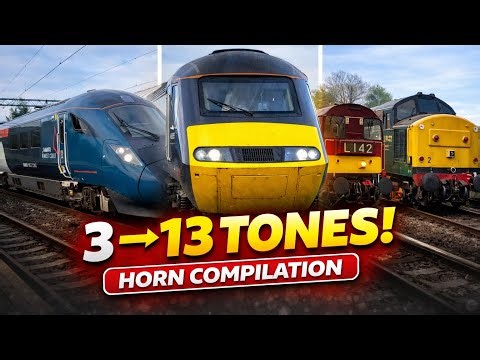 3–13 Train Horns! Ultimate UK Train Horn Compilation