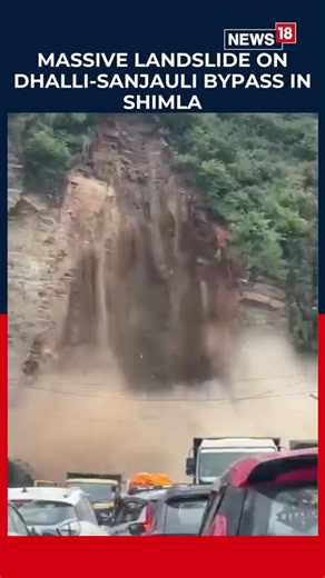 Massive Landslide Shuts Key Shimla Road, Dramatic Collapse Caught On Camera | N18S