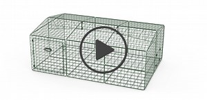 Zippi Rabbit Run with Roof and Underfloor Mesh - Single Height
